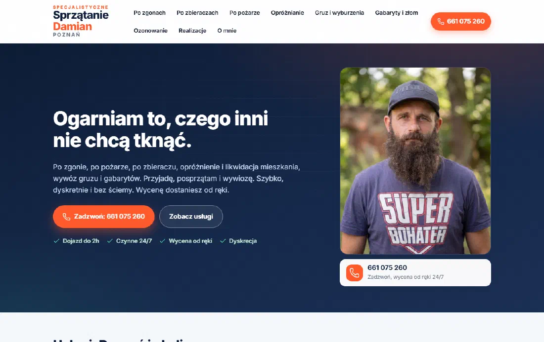 Desktop view: Simple websites